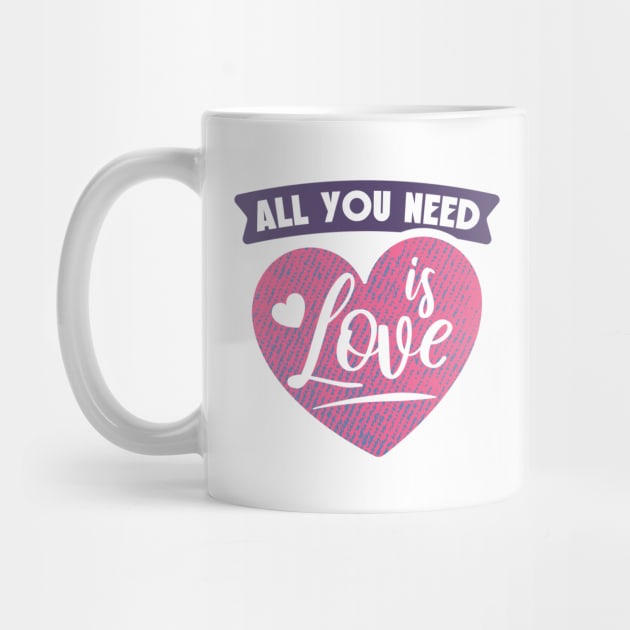 All You Need Is Love - Double Sided Valentines by Oosters